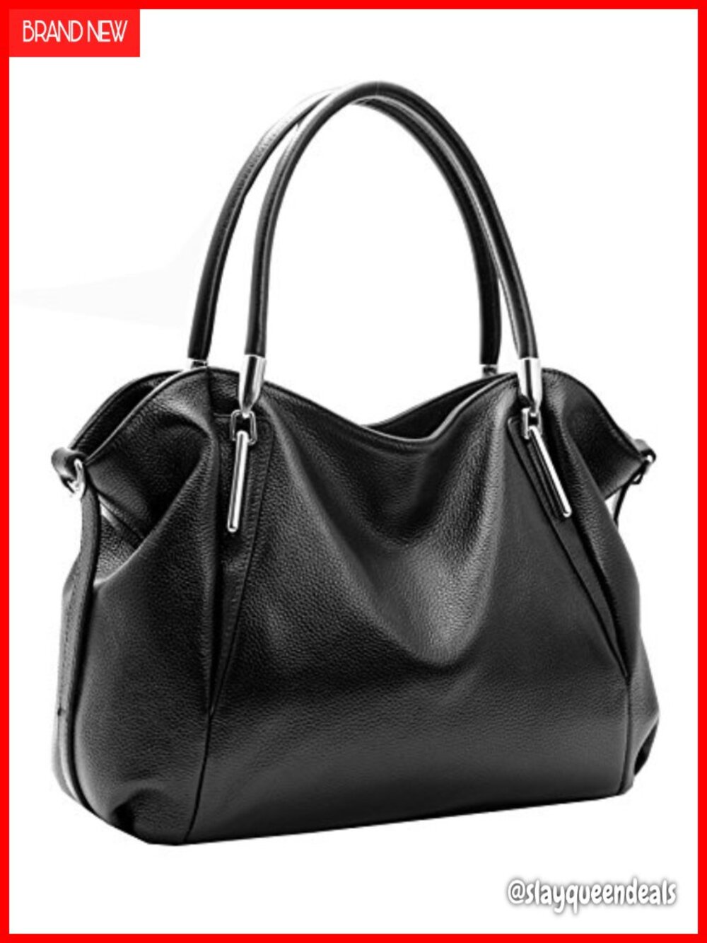 Genuine Leather Satchel Handbag Shoulder Tote for Women